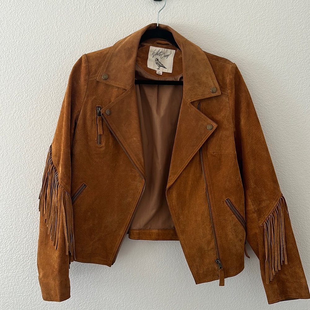 Suede fringe jacket